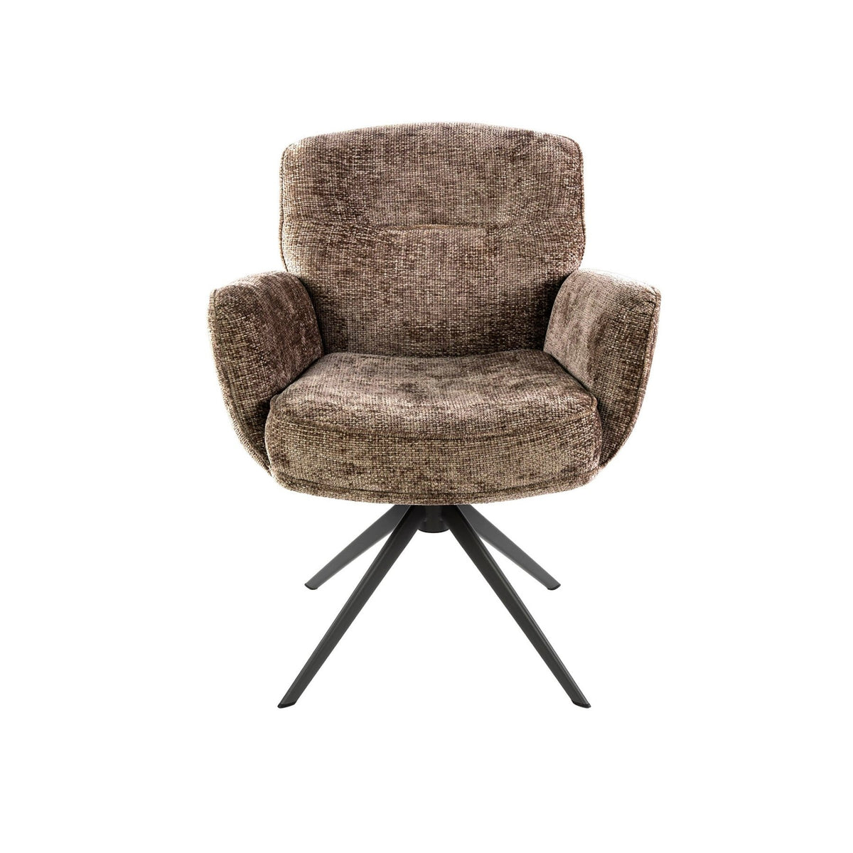 Dining room chairs - Set of 2 dining room chairs Savona swivel Hoven rich champagne - Dimehouse
