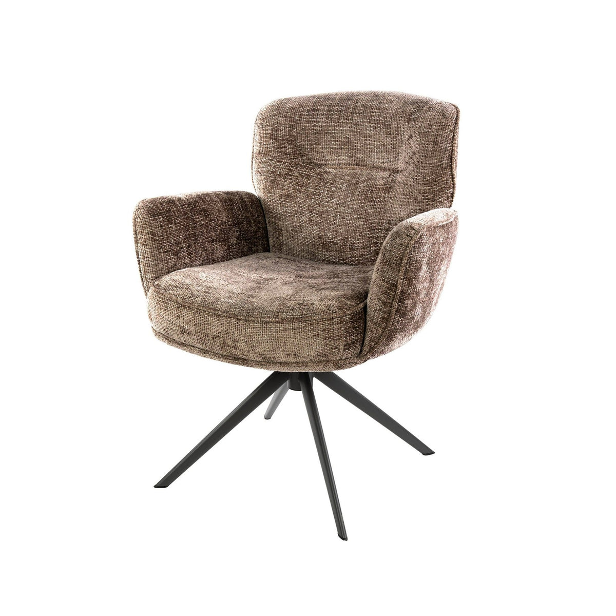 Dining room chairs - Set of 2 dining room chairs Savona swivel Hoven rich champagne - Dimehouse