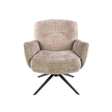 Armchairs - Savona swivel armchair Hoven Rich Fabric Sand - Dimehouse