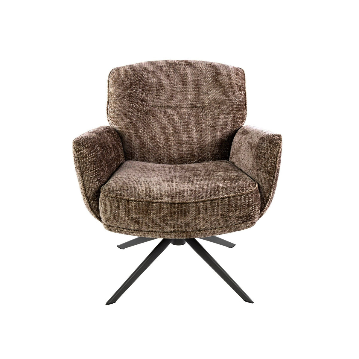 Armchairs - Savona swivel armchair Hoven Rich Fabric Champagne - Dimehouse