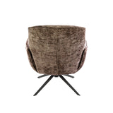 Armchairs - Savona swivel armchair Hoven Rich Fabric Champagne - Dimehouse