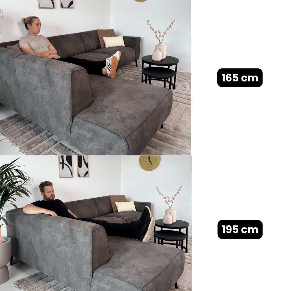 Sofas - Industrial corner sofa anthracite eco - leather Brisbane - left - Dimehouse