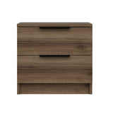 Bedside tables - Bedside table Kala Plus Walnut Melamine 54x40x47 cm - Dimehouse