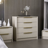 Chests of drawers - Chest of drawers Kala Luxury Stone Melamine 72x77x45 cm - Dimehouse