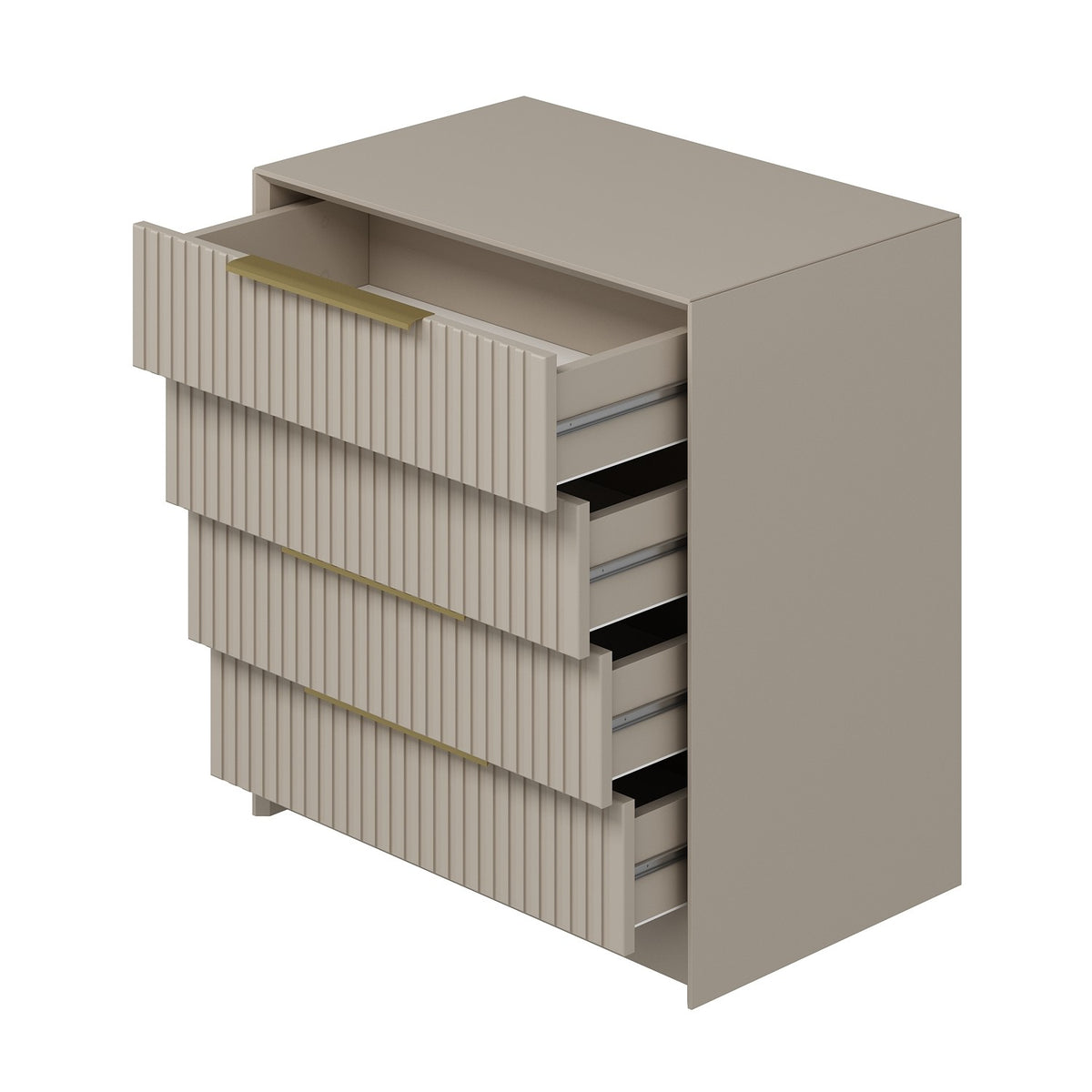 Chests of drawers - Chest of drawers Kala Luxury Stone Melamine 72x77x45 cm - Dimehouse