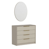 Chests of drawers - Chest of drawers Bare Luxury Stone Melamine 100x85x45 cm - Dimehouse