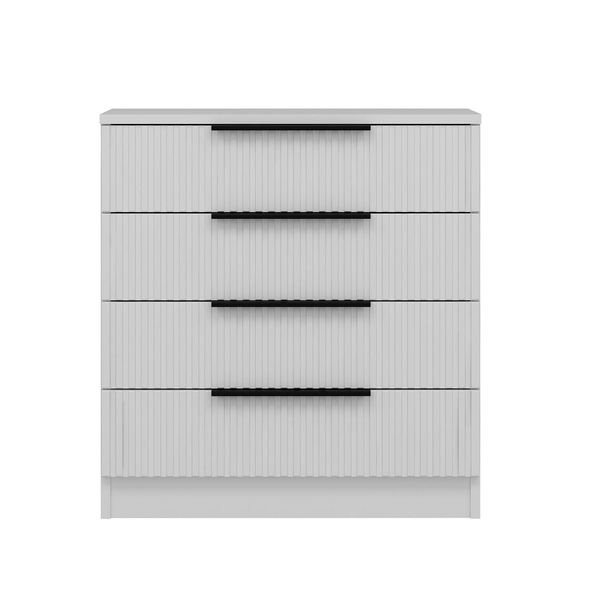 Chests of drawers - Chest of drawers Bare White Melamine 72x77x42 cm - Dimehouse