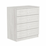 Chests of drawers - Chest of drawers Bare White Melamine 72x42x77 cm - Dimehouse