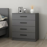 Chests of drawers - Chest of drawers Bare White Melamine 70x42x79 cm - Dimehouse