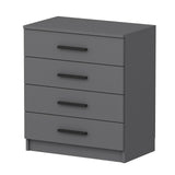 Chests of drawers - Chest of drawers Bare White Melamine 70x42x79 cm - Dimehouse
