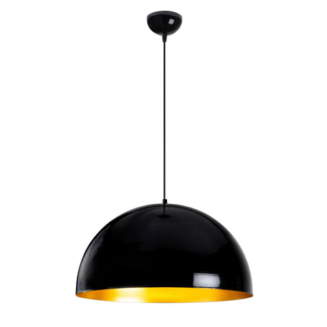 Hanging lamps - Hanging lamp Round Black Metal Allure - Dimehouse