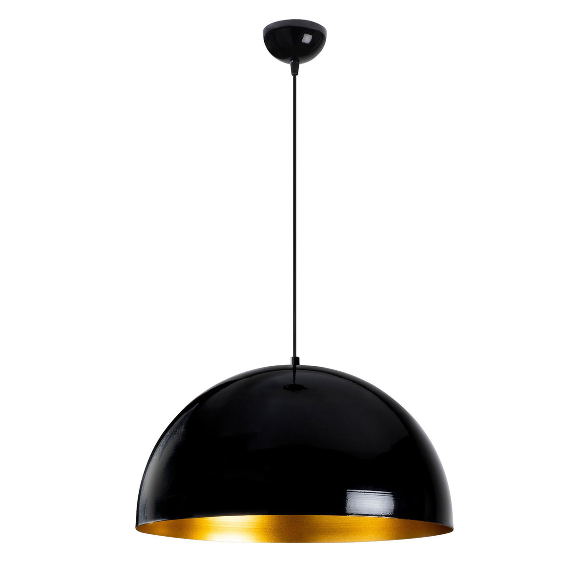 Hanging lamps - Hanging lamp Round Black Metal Allure - Dimehouse