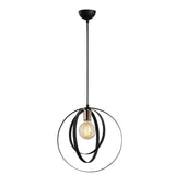 Hanging lamps - Hanging lamp 1 - light Black Metal Thorn - Dimehouse