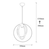 Hanging lamps - Hanging lamp 1 - light Black Metal Thorn - Dimehouse