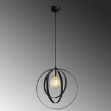 Hanging lamps - Hanging lamp 1 - light Black Metal Thorn - Dimehouse