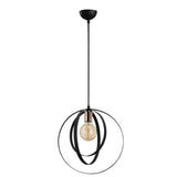 Hanging lamps - Hanging lamp 1 - light Black Metal Thorn - Dimehouse