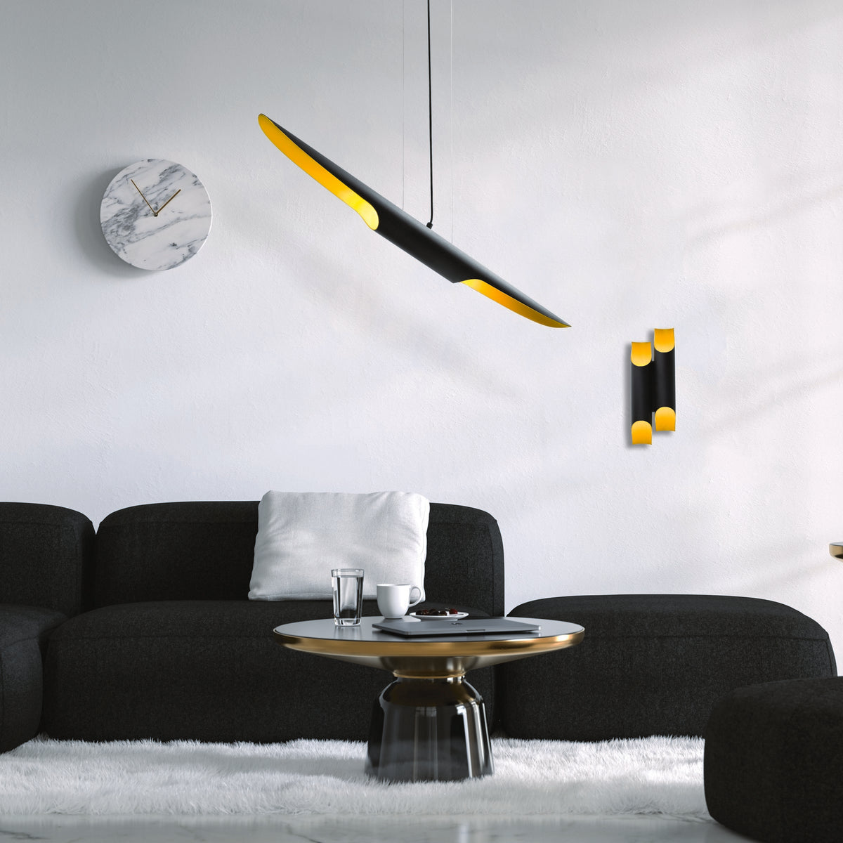 Hanging lamps - Hanging lamp Black Metal Lyra - Dimehouse