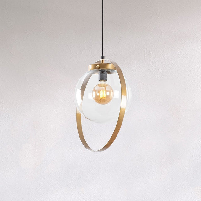 Hanging lamps - Hanging lamp Gold Glass Blazer - Dimehouse
