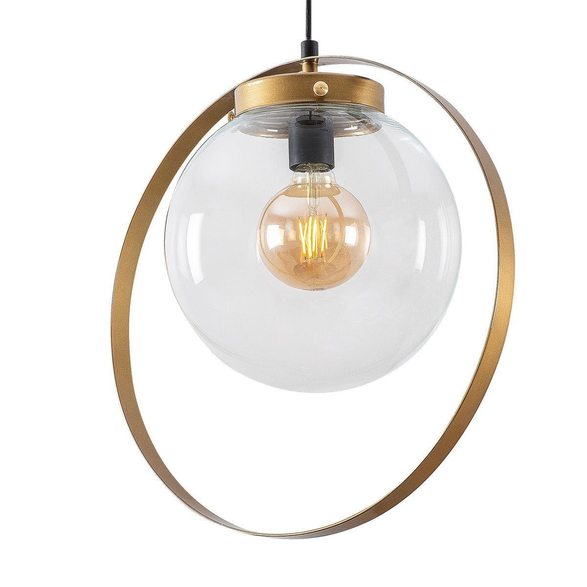 Hanging lamps - Hanging lamp Gold Glass Blazer - Dimehouse