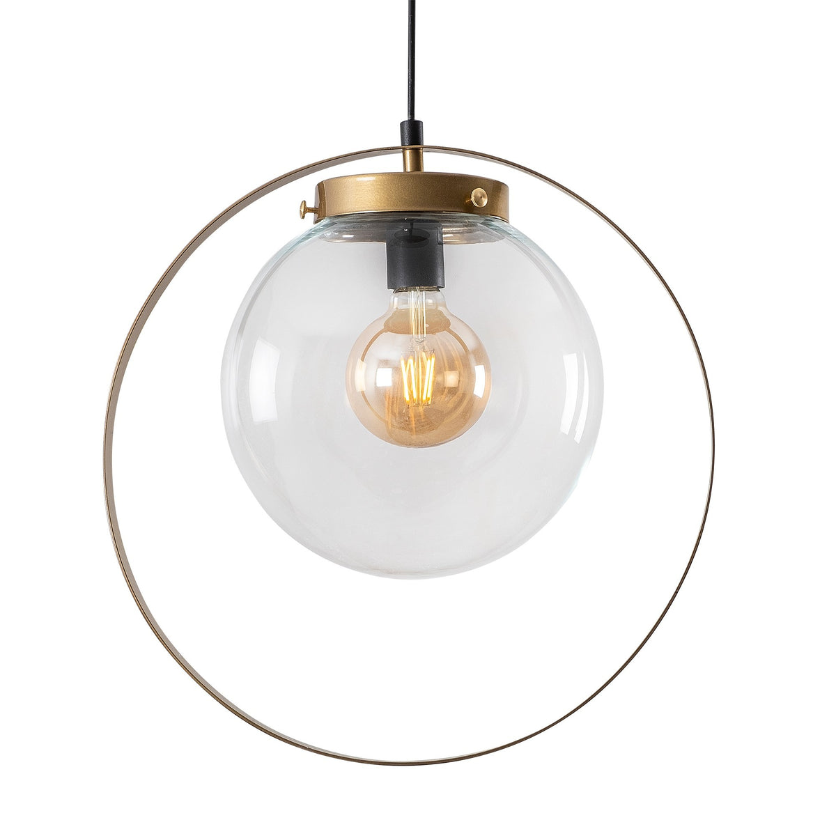 Hanging lamps - Hanging lamp Gold Glass Blazer - Dimehouse