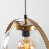 Hanging lamps - Hanging lamp Gold Glass Blazer - Dimehouse