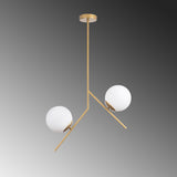 Hanging lamps - Hanging lamp 2 - lights Gold Glass Nimbus - Dimehouse