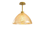 Hanging lamps - Hanging lamp Gold Glass Crest - Dimehouse