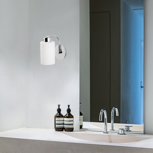 Wall lamps - Wall lamp White Silver Metal Oasis - Dimehouse