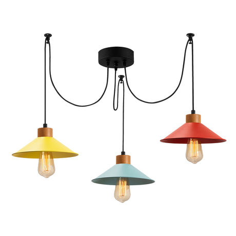 Hanging lamps - Hanging lamp Multicolor 3 - lights Metal Virtu - Dimehouse