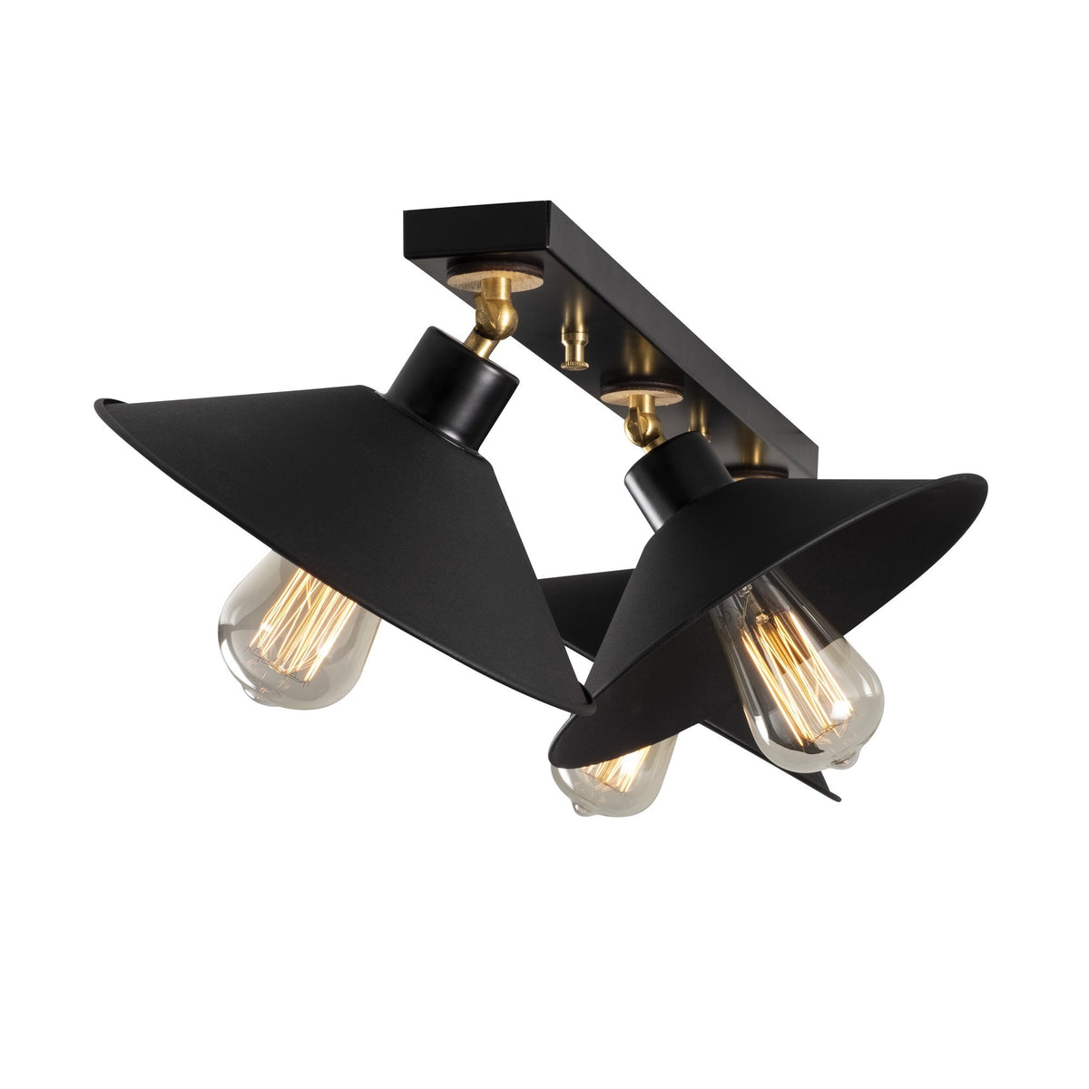 Hanging lamps - Hanging lamp 3 - lights Black Metal Allure - Dimehouse