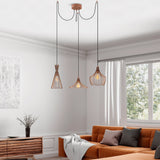 Hanging lamps - Hanging lamp Copper-colored 3 - lights Metal Evermere - Dimehouse