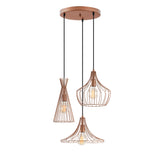 Hanging lamps - Hanging lamp Copper-coloured Metal Evermere - Dimehouse