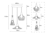 Hanging lamps - Hanging lamp Copper-coloured Metal Evermere - Dimehouse