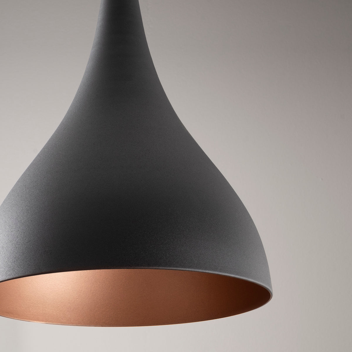 Hanging lamps - Hanging lamp 1 - light Black Drop Metal Allure - Dimehouse