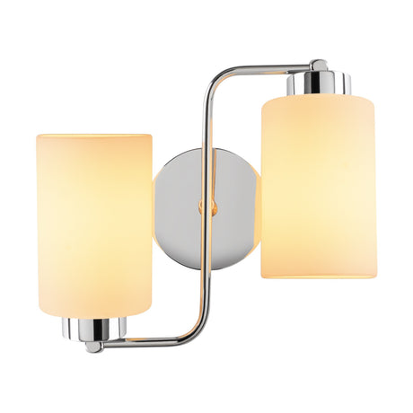 Wall lamps - 2 - lights Wall lamp Silver Glass Oasis - Dimehouse