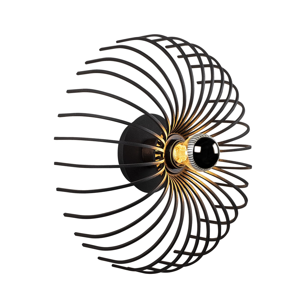 Wall lamps - Wall lamp Black Metal Poise - Dimehouse