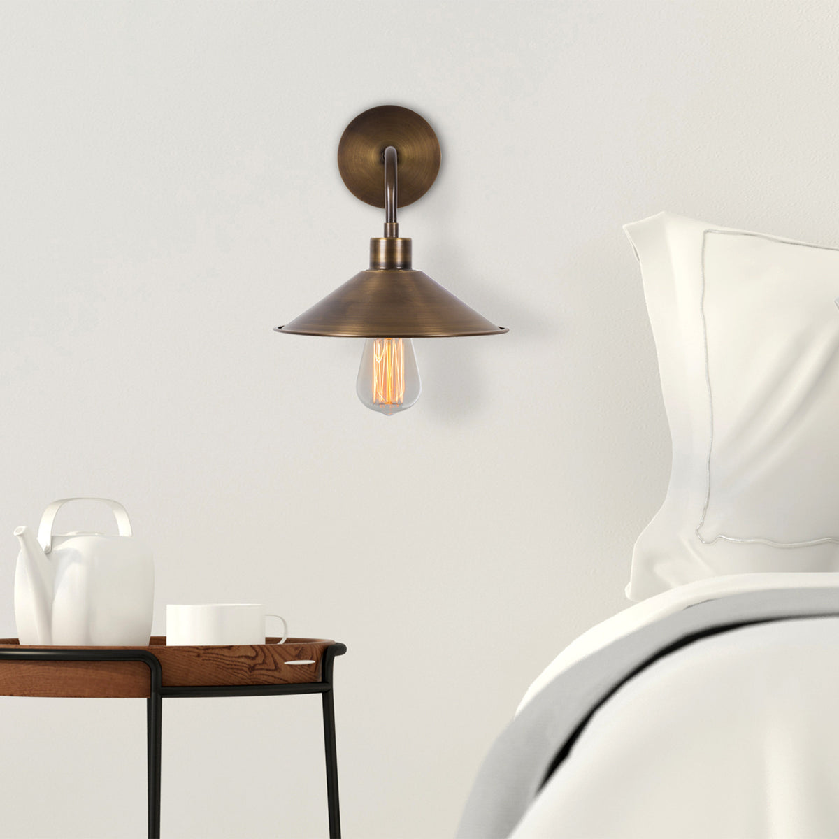 Wall lamps - Wall lamp Bronze-colored Metal Allure - Dimehouse