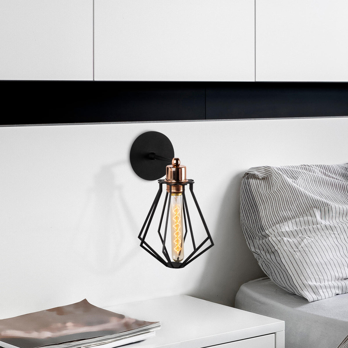 Wall lamps - Wall lamp Black Metal Palisade - Dimehouse