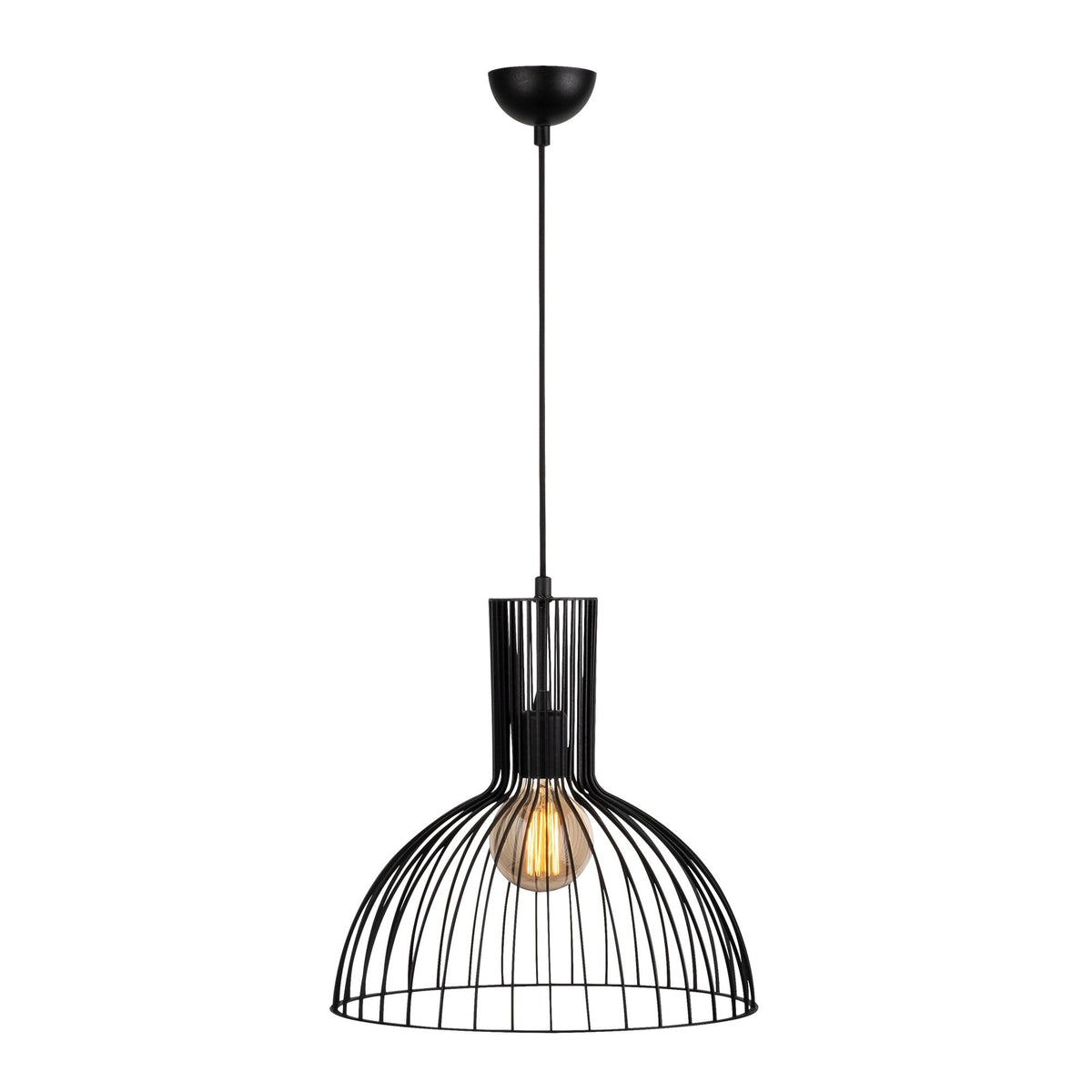 Hanging lamps - Hanging lamp 1 - light Black Metal Quartz - Dimehouse
