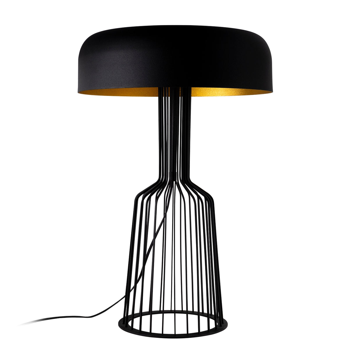 Table lamps - Table lamp Black Gold Metal Quartz - Dimehouse