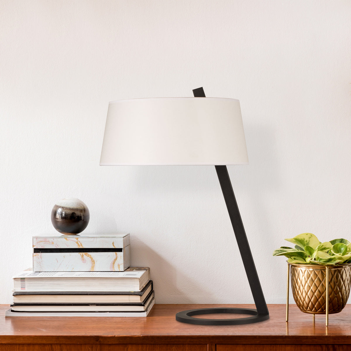 Table lamps - Table lamp White Metal Ascent - Dimehouse