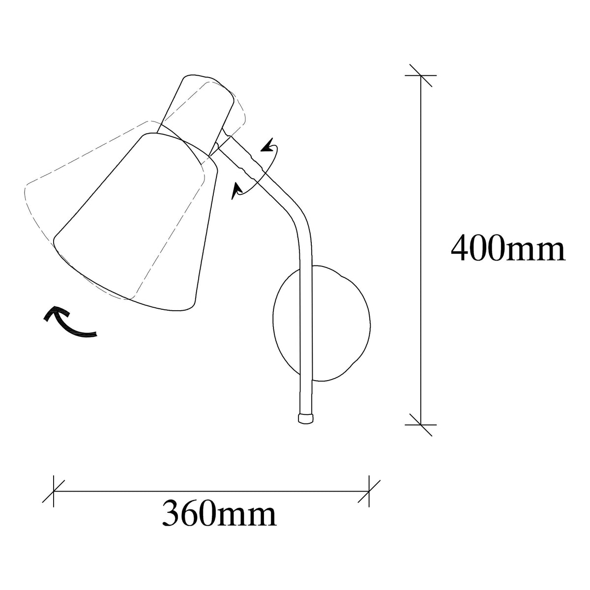 Wall lamps - Wall lamp Black Gold Metal Crimson - Dimehouse