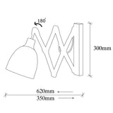 Wall lamps - Wall lamp Black Metal Echelon - Dimehouse