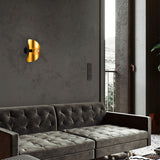 Wall lamps - Wall lamp Black Gold Metal Echelon - Dimehouse
