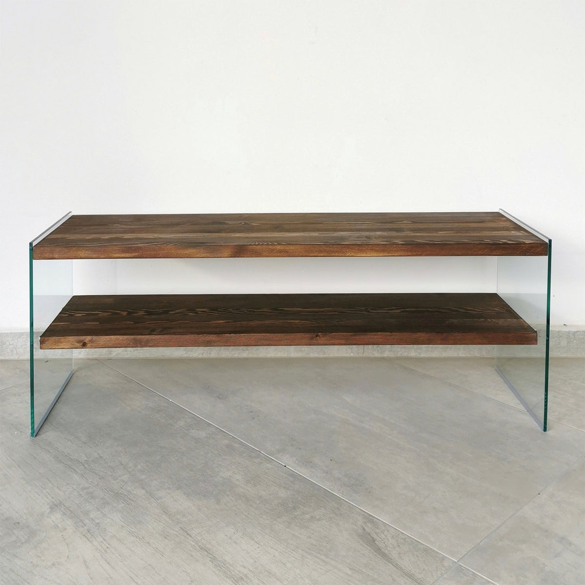 TV Furniture - TV Furniture Coral Walnut Pine Wood 120x45x35 cm - Dimehouse