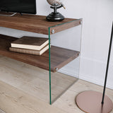 TV Furniture - TV Furniture Coral Dark Walnut Pine Wood 120x45x35 cm - Dimehouse
