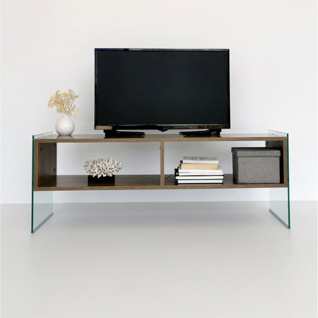 TV Furniture - TV Furniture Echo Walnut Melamine 120x45x35 cm - Dimehouse