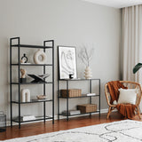 Dressing tables - Dressing table Avignon Black Glass 100x85x30 cm - Dimehouse