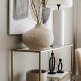 Dressing tables - Dressing table Avignon Gold Glass 100x85x30 cm - Dimehouse