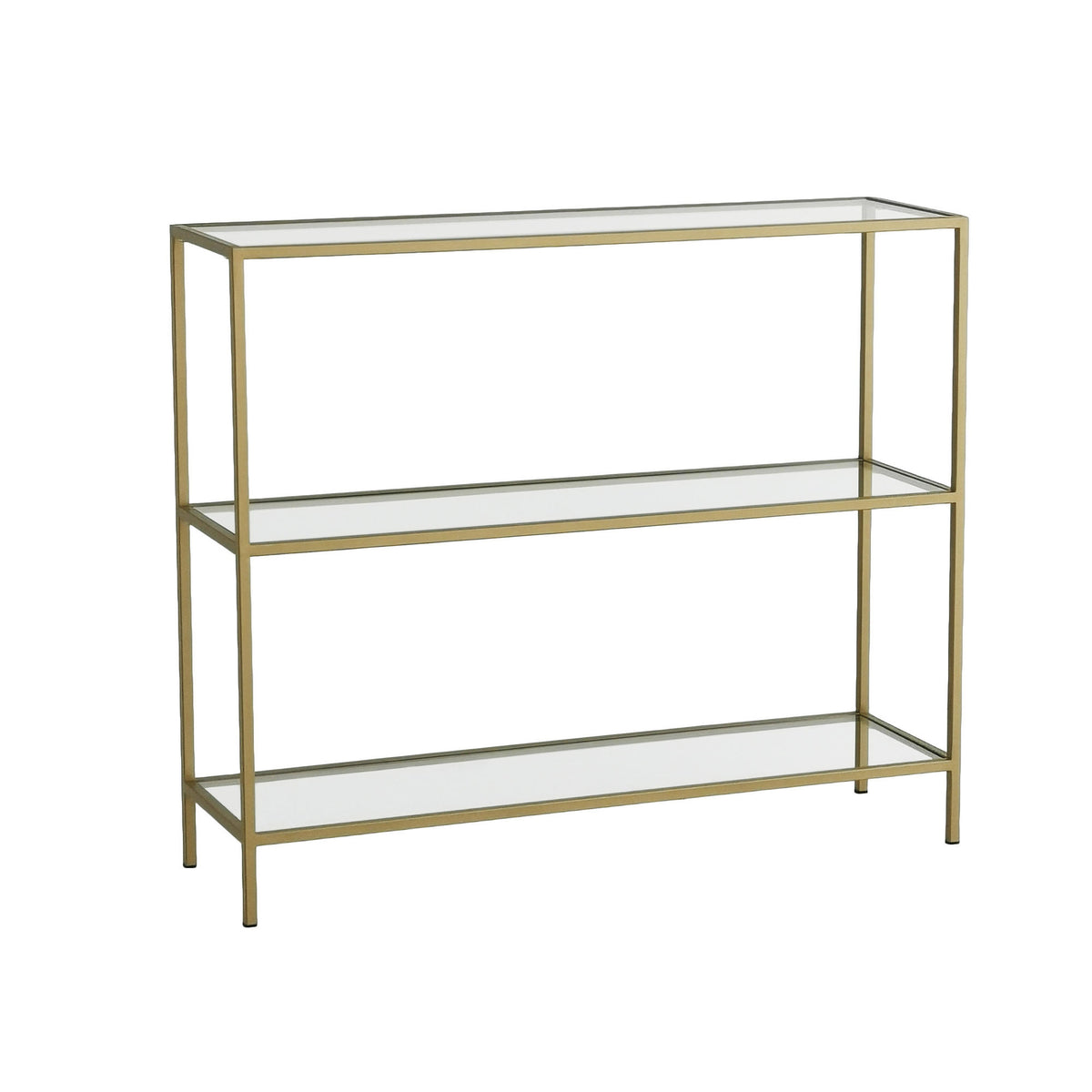 Dressing tables - Dressing table Avignon Gold Glass 100x85x30 cm - Dimehouse